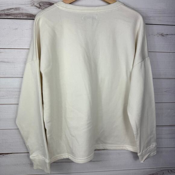 Rae Dunn MAMA crewneck‎ Fleece Lined Pullover Size Large - Picture 4 of 6